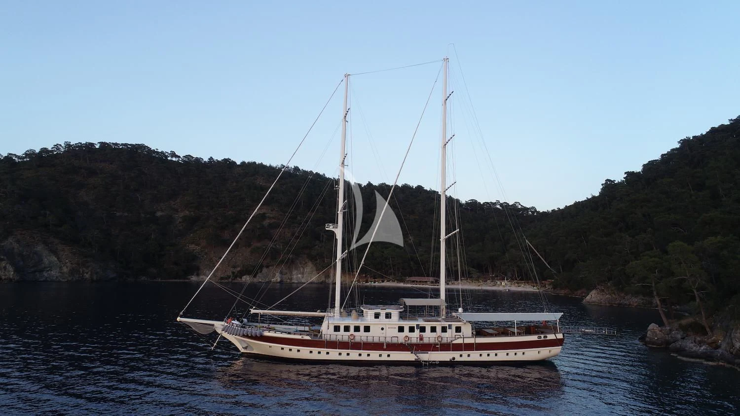 a boat on the water aboard TERSANE 8 Yacht for Sale