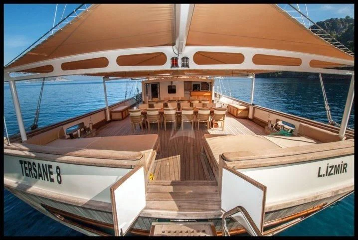 a boat on the water aboard TERSANE 8 Yacht for Sale