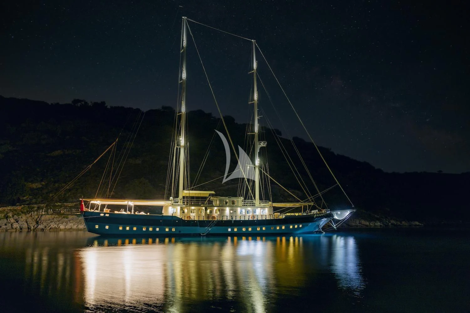 a large boat on a body of water aboard TERSANE 8 Yacht for Sale