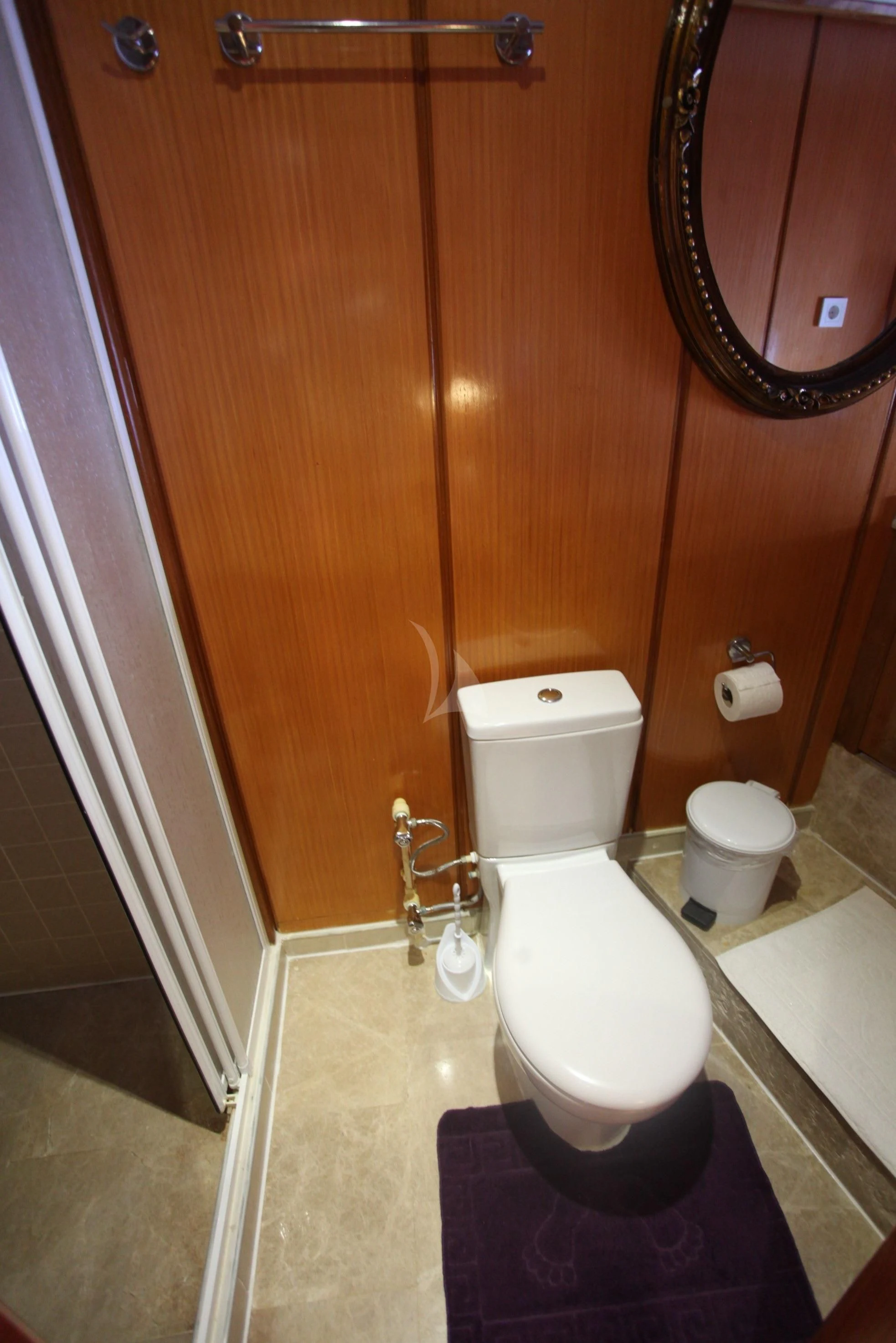 a bathroom with a toilet and a sink aboard TERSANE 8 Yacht for Sale