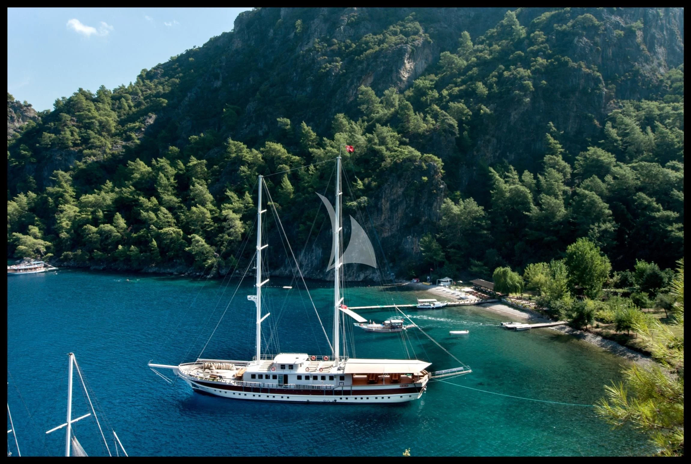 a boat in the water aboard TERSANE 8 Yacht for Sale