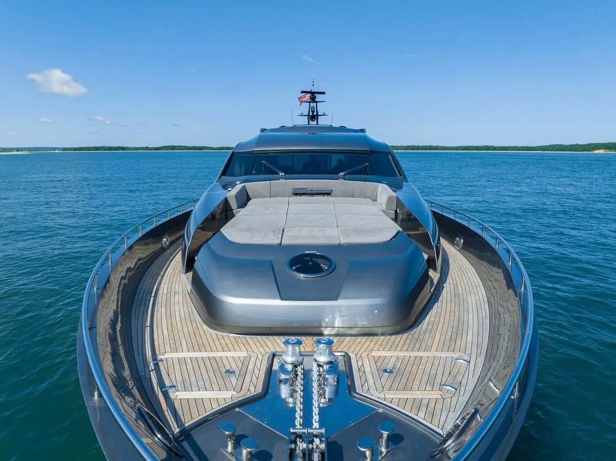 a boat on the water aboard TINE V Yacht for Sale