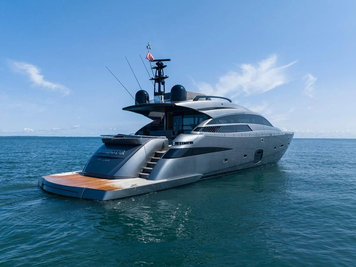 a boat on the water aboard TINE V Yacht for Sale