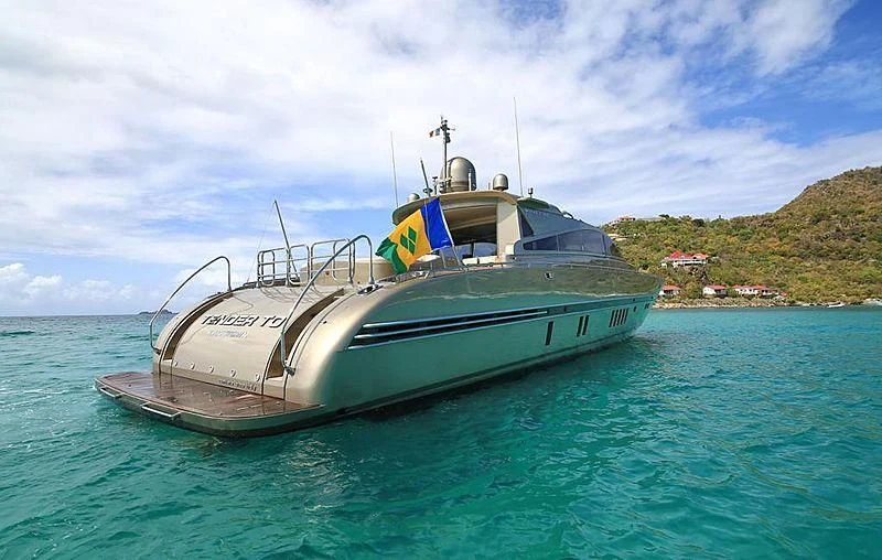 a boat in the water aboard TENDER TO Yacht for Sale