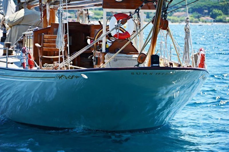 a boat in the water aboard SUNSHINE Yacht for Sale