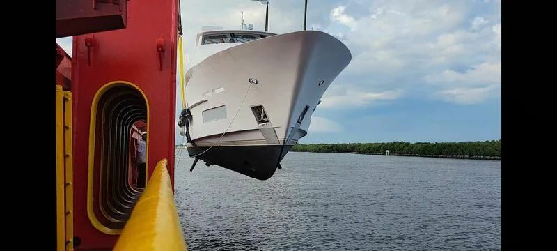a boat on the water aboard OBSESSION Yacht for Sale
