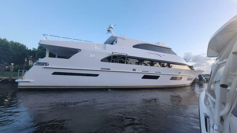 a boat on the water aboard OBSESSION Yacht for Sale