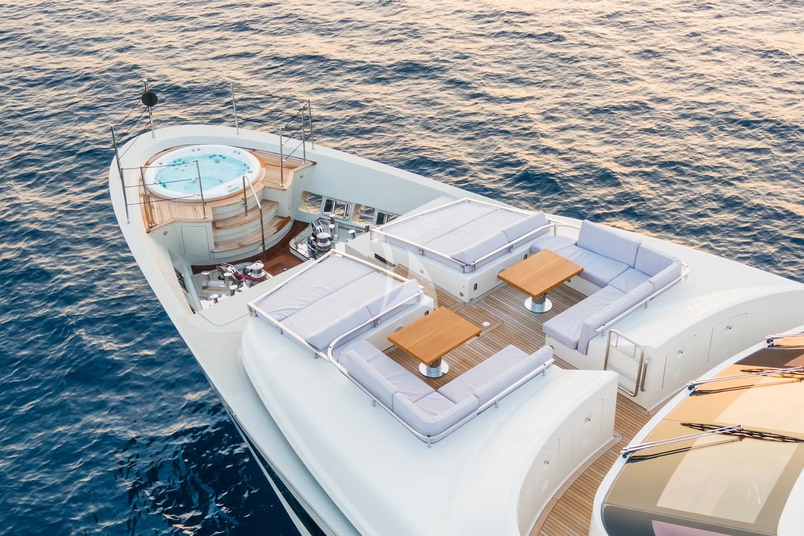 a large ship in the water aboard TAKARA ONE Yacht for Charter