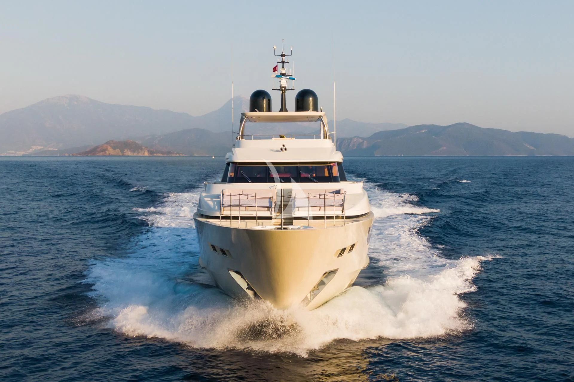 a boat on the water aboard TAKARA ONE Yacht for Charter