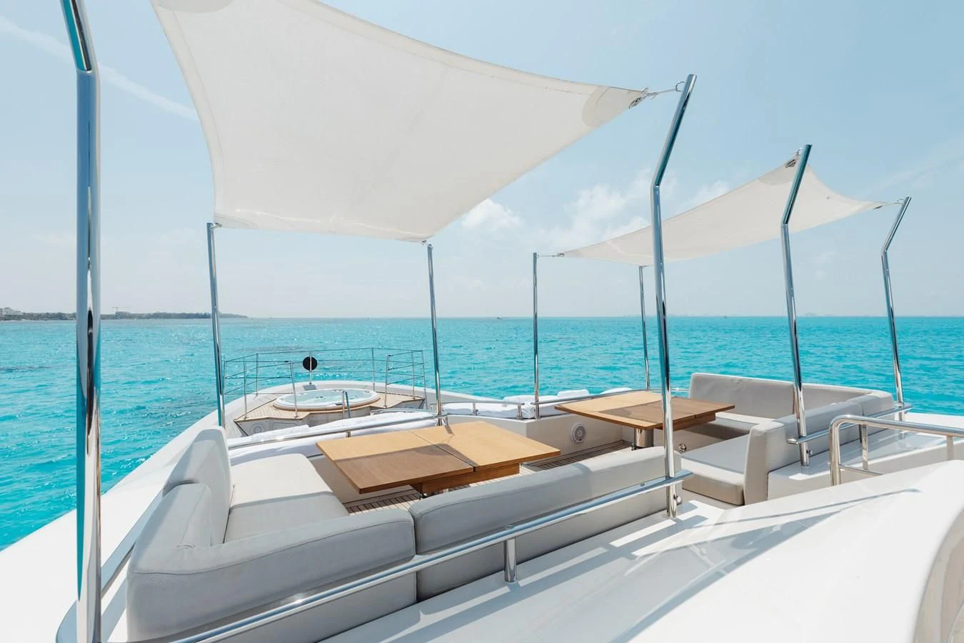 a boat on the water aboard TAKARA ONE Yacht for Charter