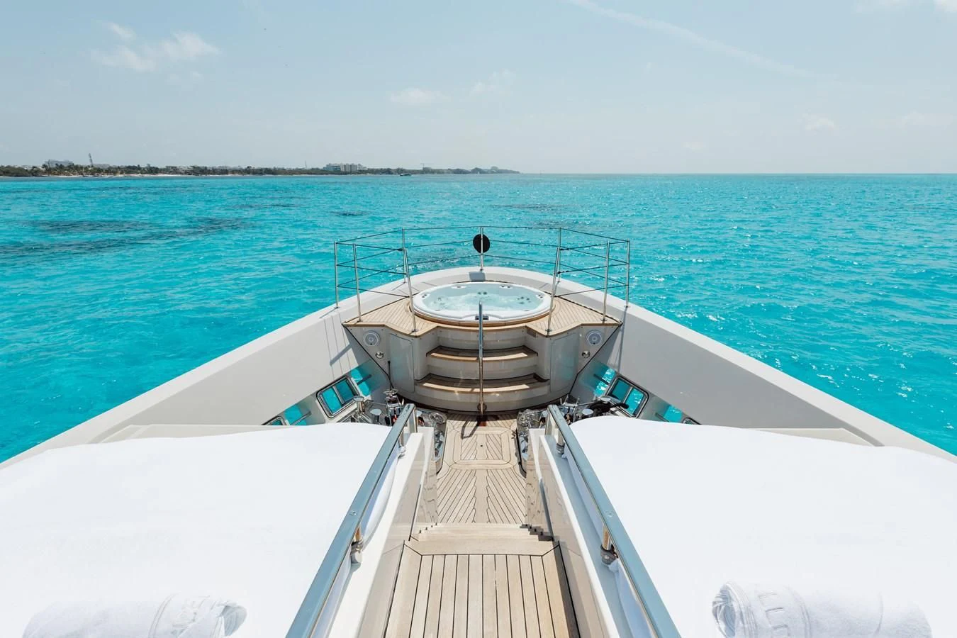 a boat on the water aboard TAKARA ONE Yacht for Charter