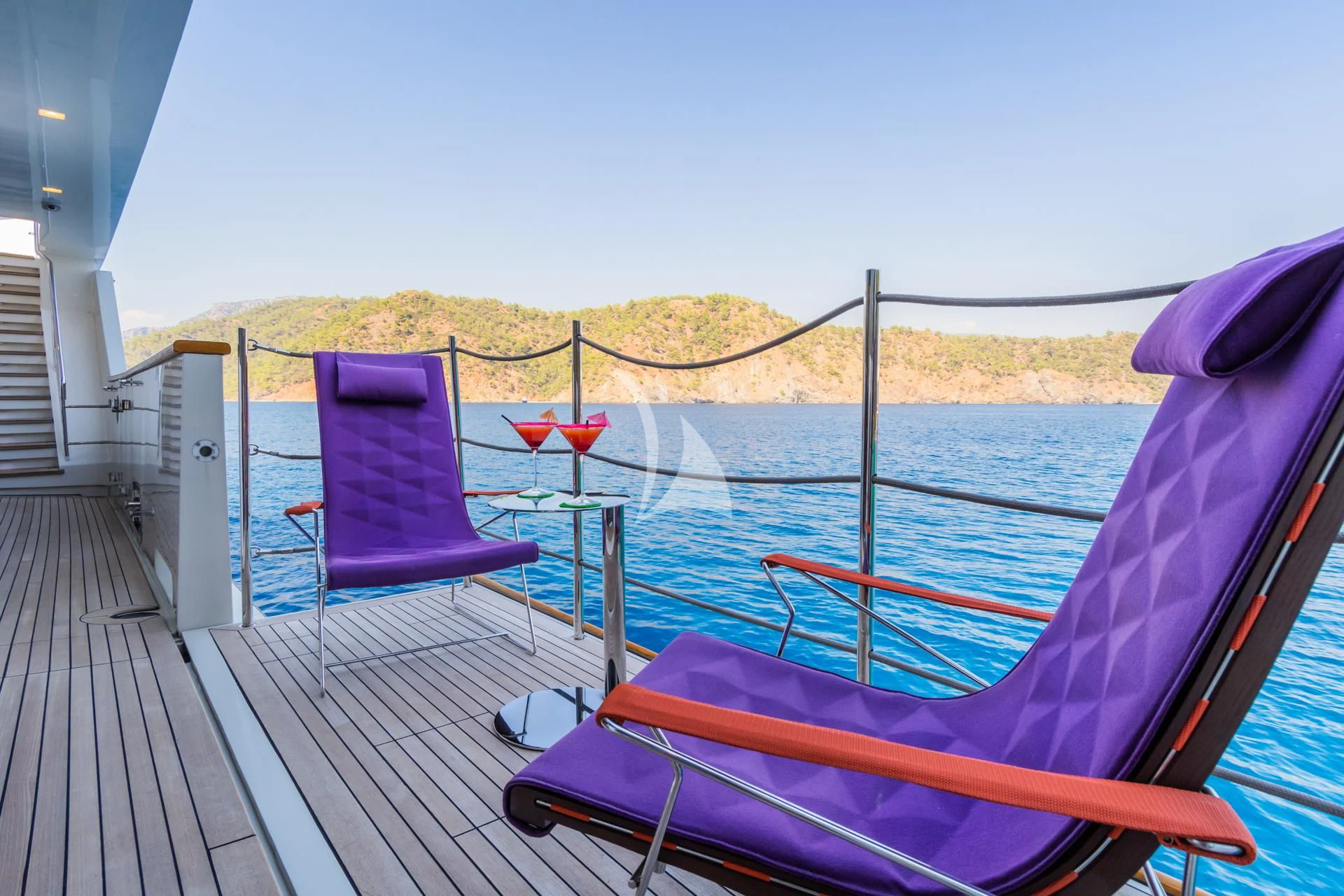a boat on the water aboard TAKARA ONE Yacht for Charter