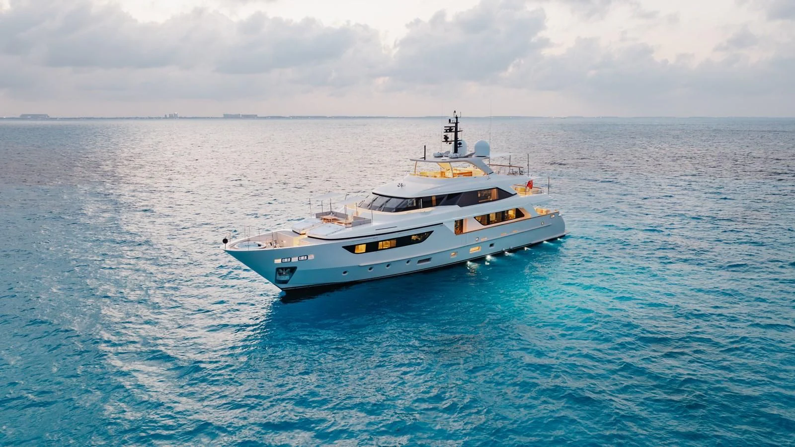 a boat in the water aboard TAKARA ONE Yacht for Charter