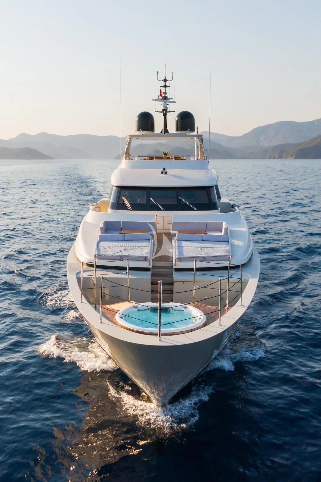 a boat on the water aboard TAKARA ONE Yacht for Charter