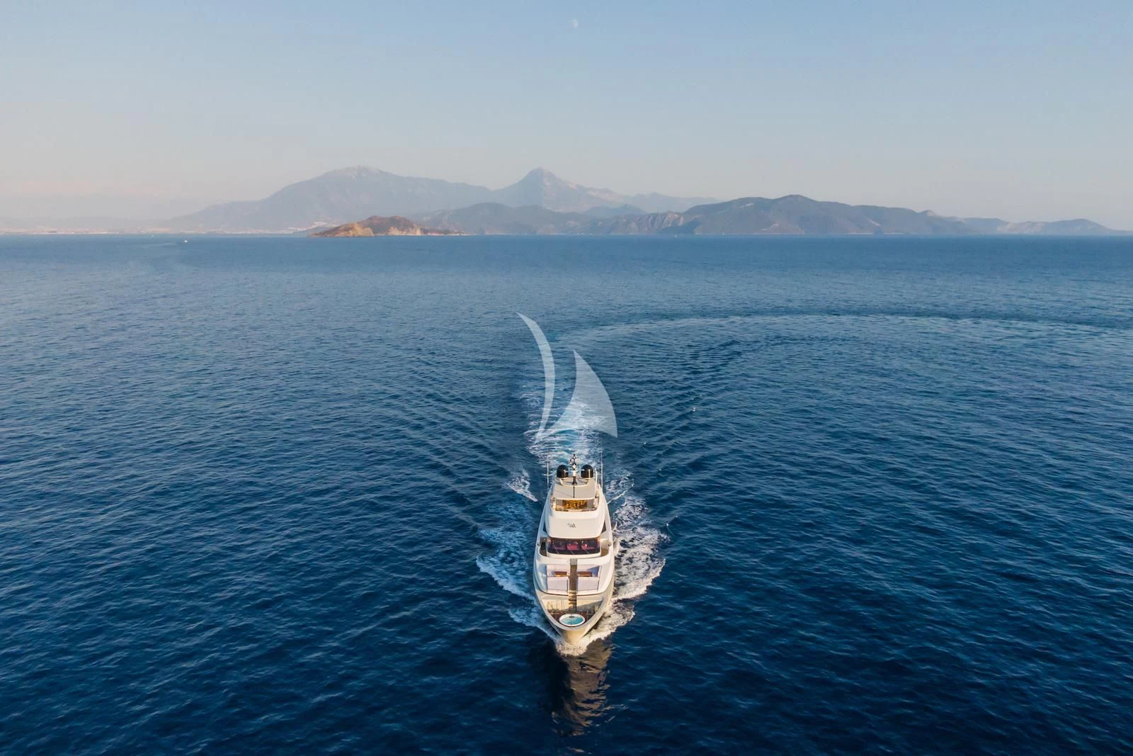 a boat on the water aboard TAKARA ONE Yacht for Charter