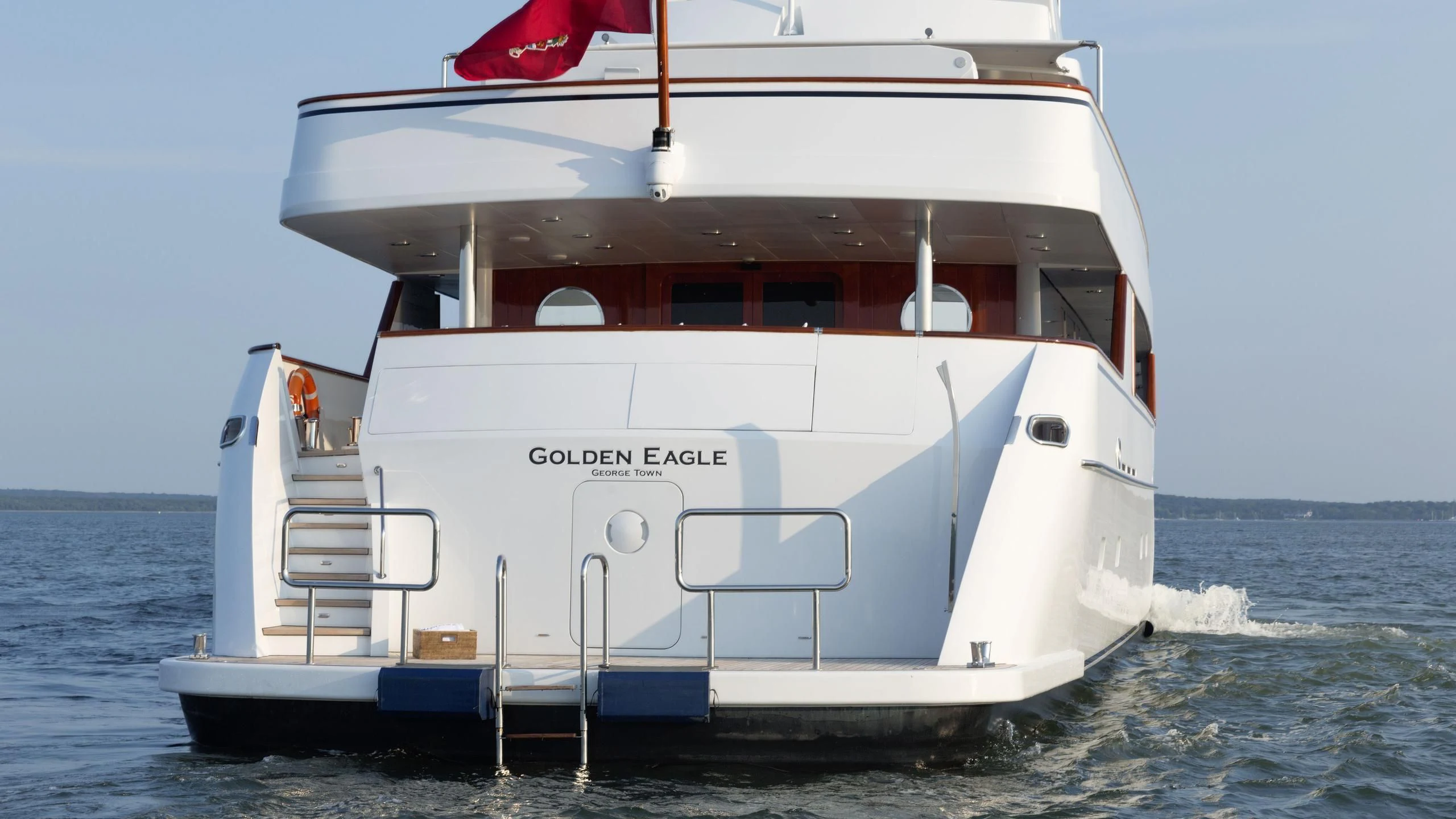 a boat on the water aboard NATALIA V Yacht for Sale