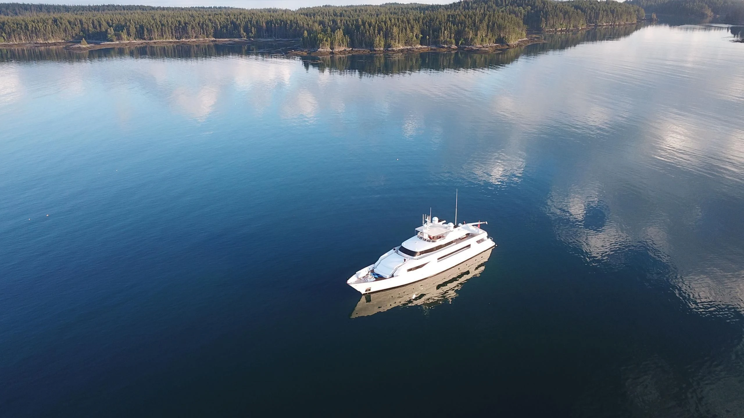 a boat on the water aboard NATALIA V Yacht for Sale