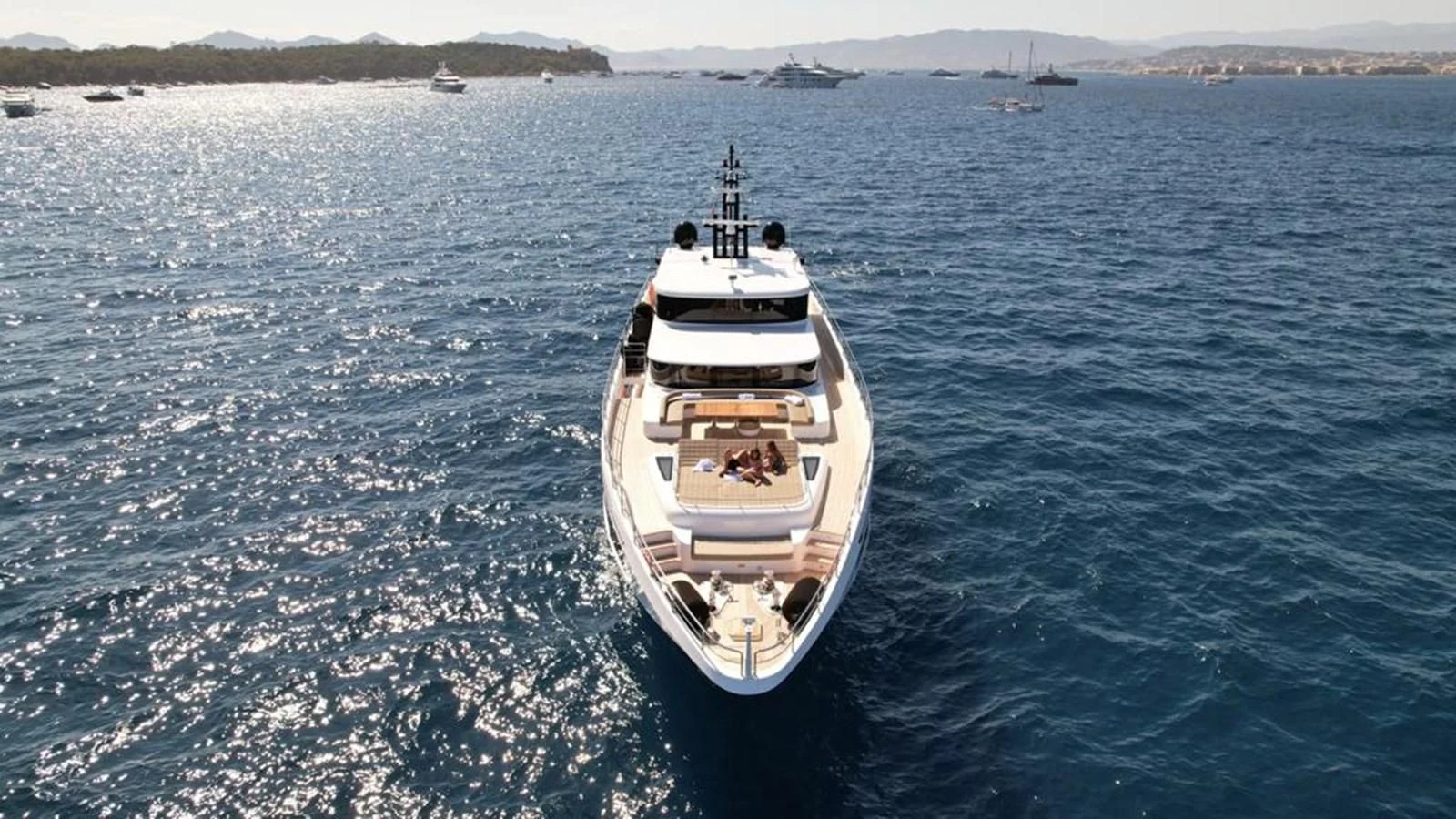 a boat in the water aboard CAROBELLE Yacht for Sale