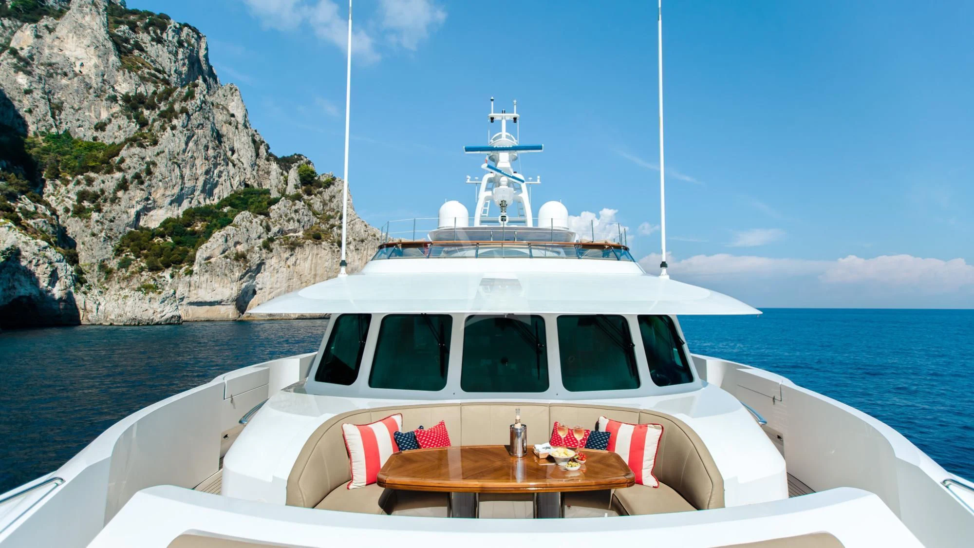 a boat on the water aboard SARON Yacht for Sale