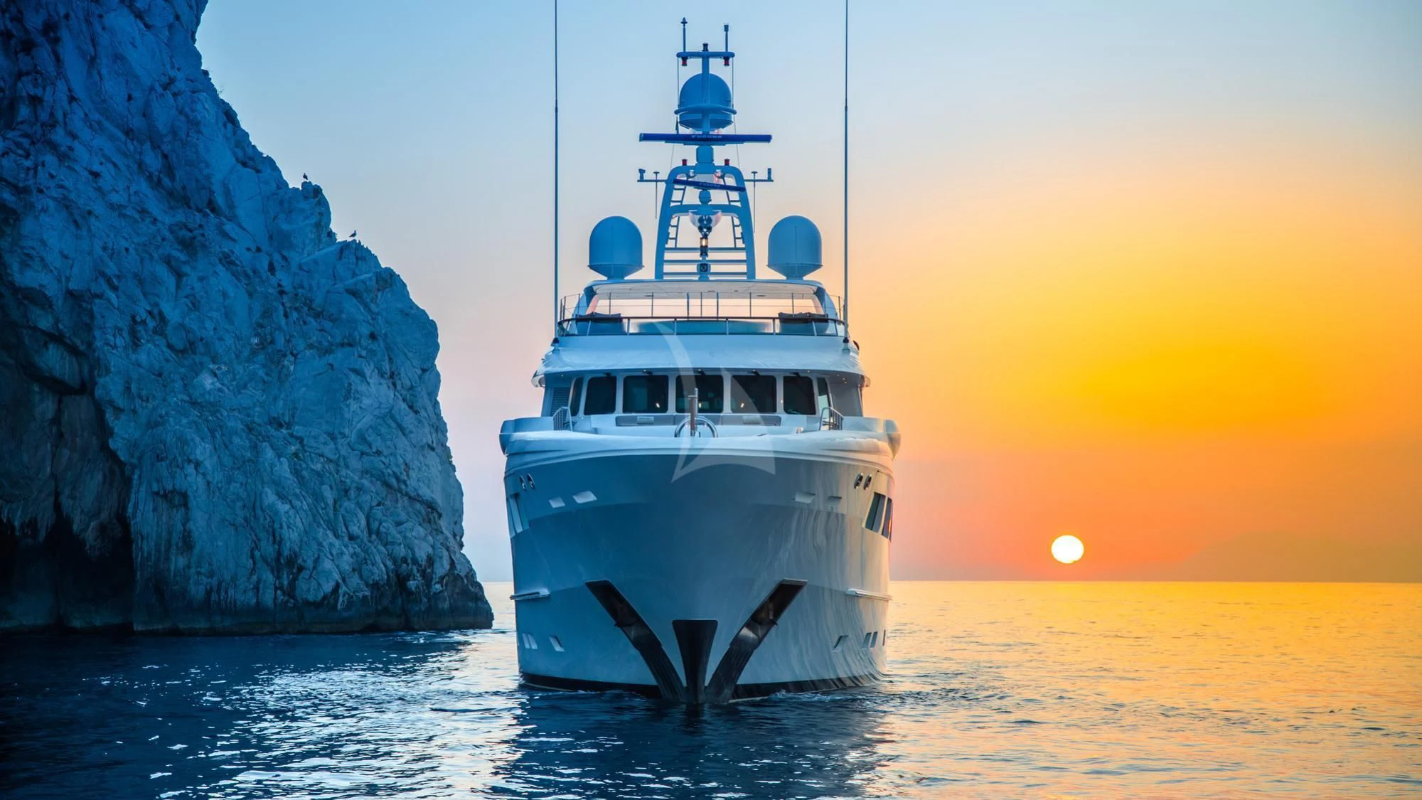 a boat in the water aboard SARON Yacht for Sale