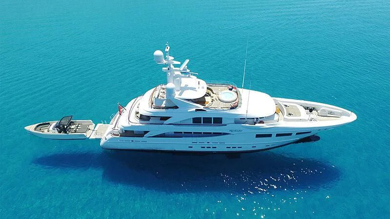 a boat on the water aboard SARON Yacht for Sale
