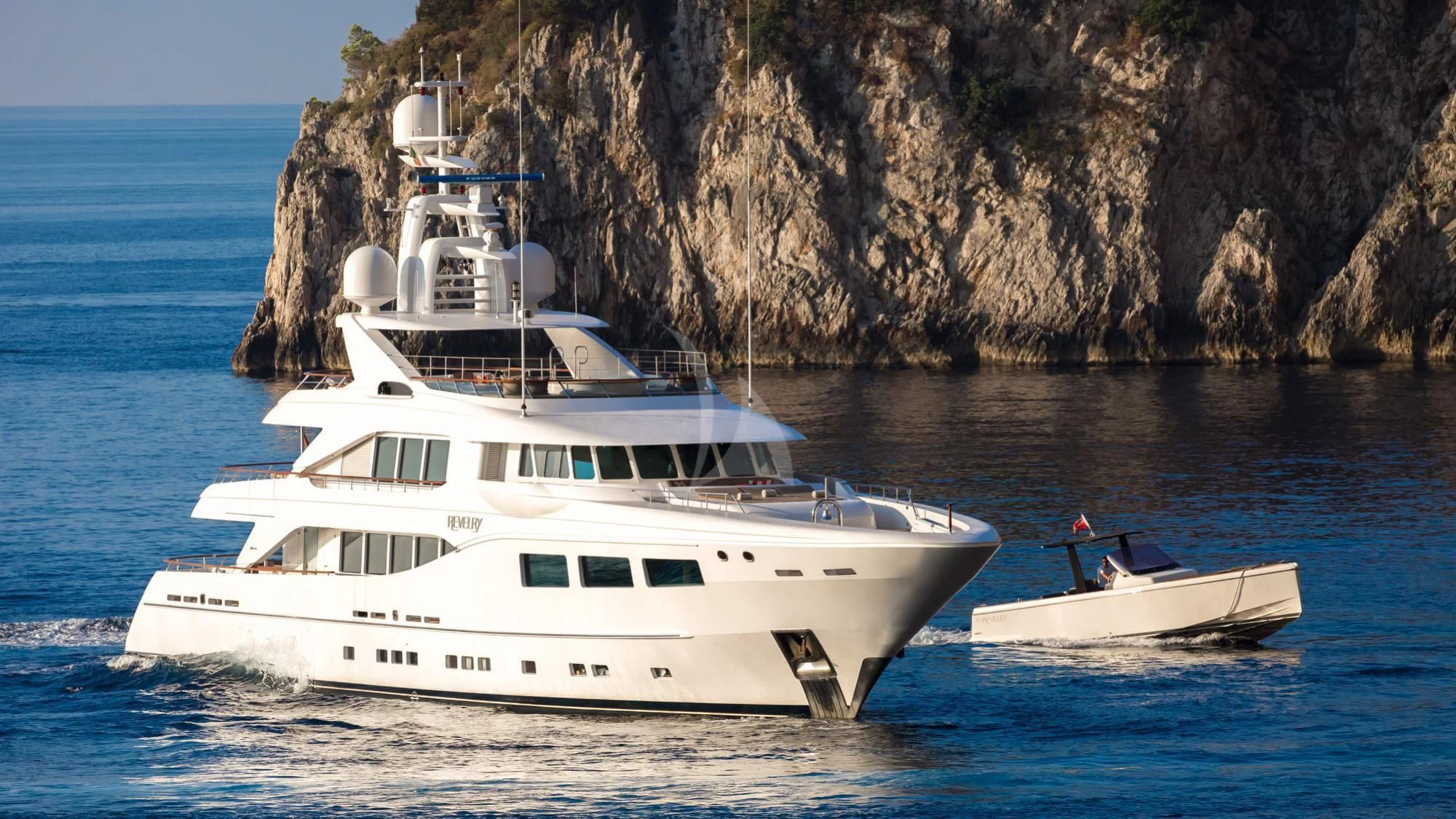 a boat and a boat in the water aboard SARON Yacht for Sale