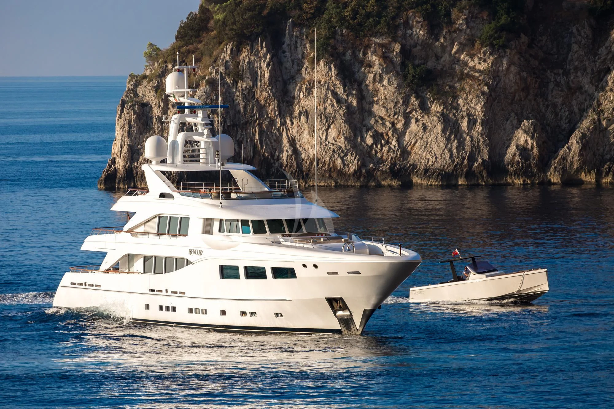 a boat and a boat in the water aboard SARON Yacht for Sale