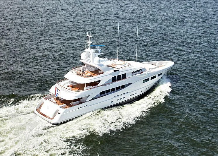 a boat on the water aboard SARON Yacht for Sale