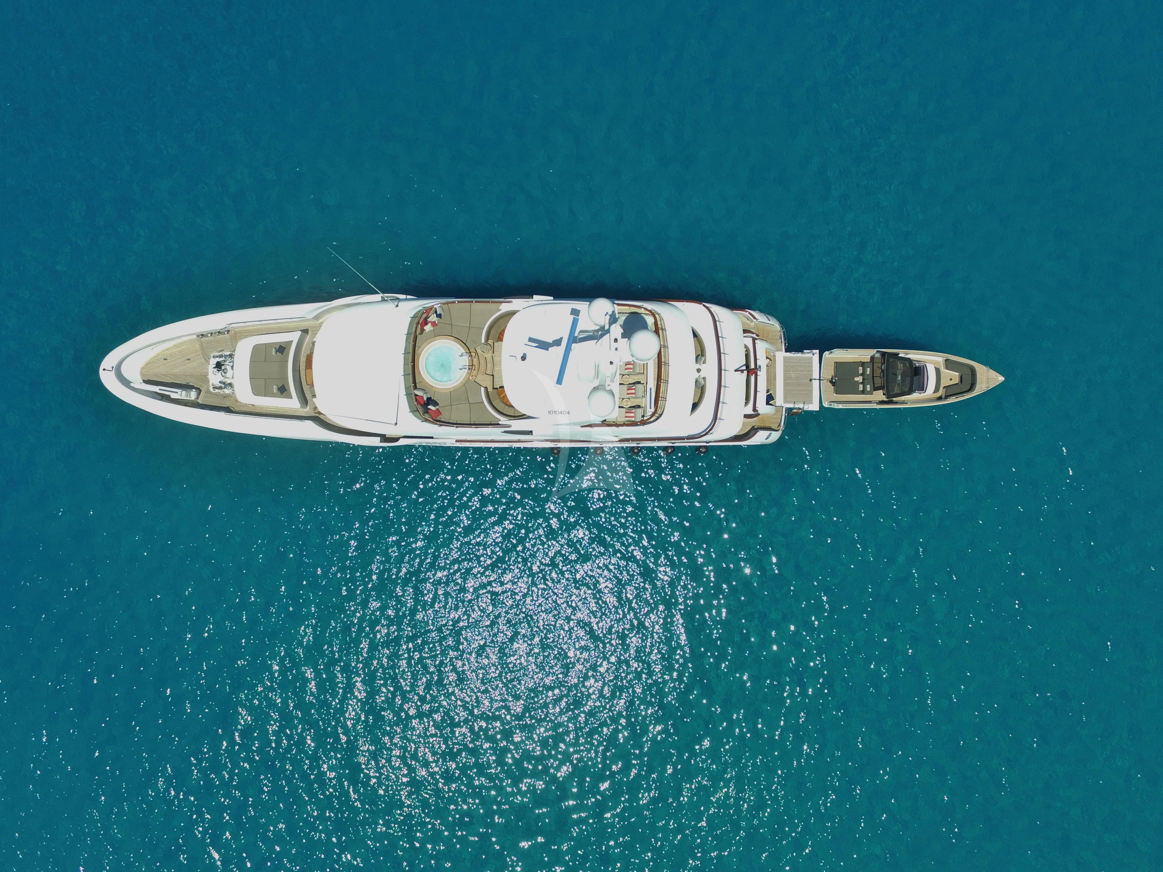 a silver and gold object aboard SARON Yacht for Sale