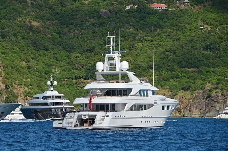 a boat in the water aboard SARON Yacht for Sale