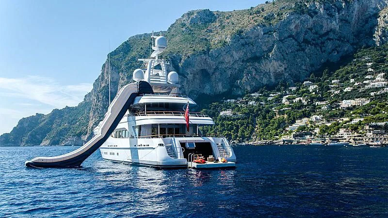 a boat in the water aboard SARON Yacht for Sale