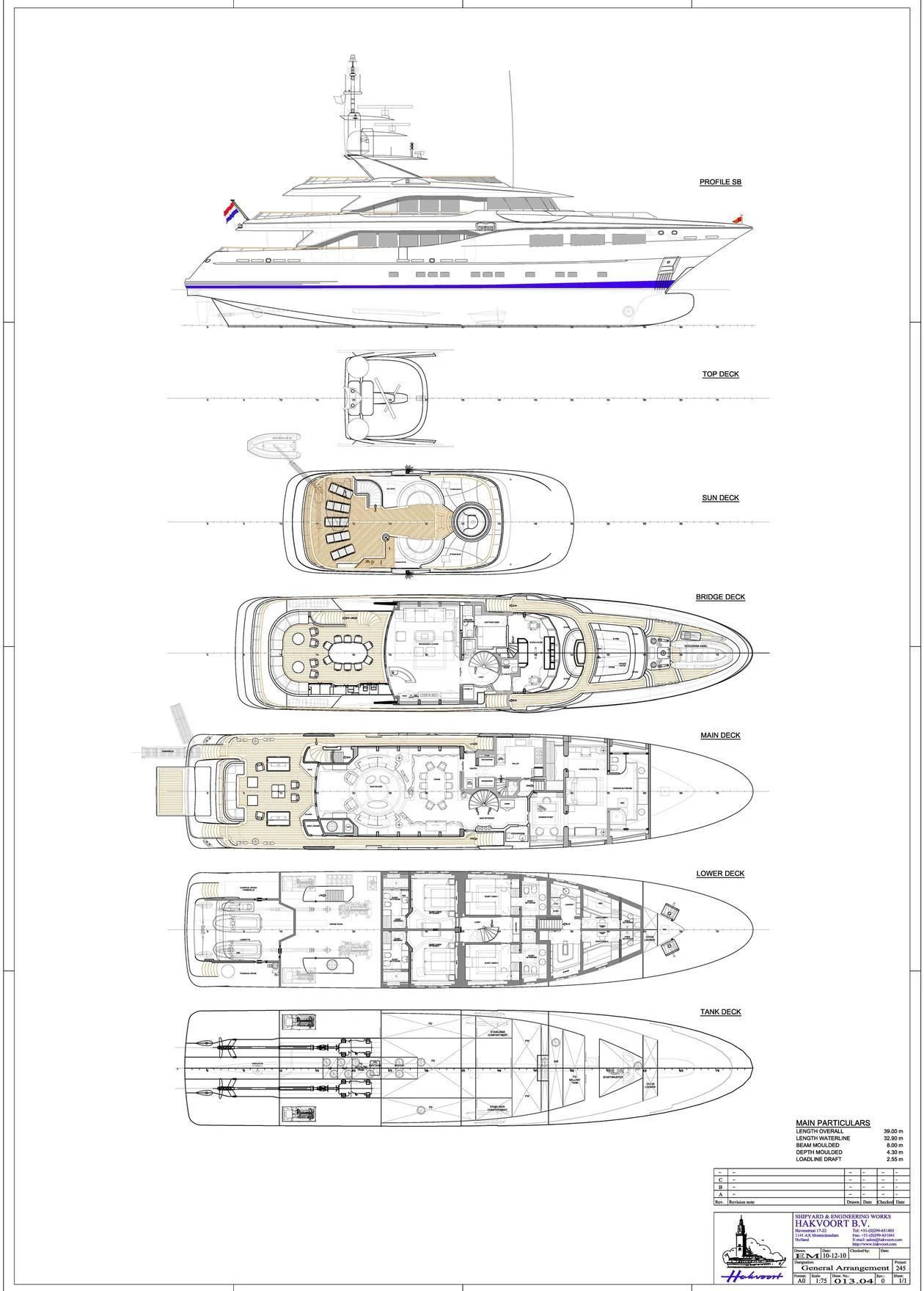 diagram aboard SARON Yacht for Sale