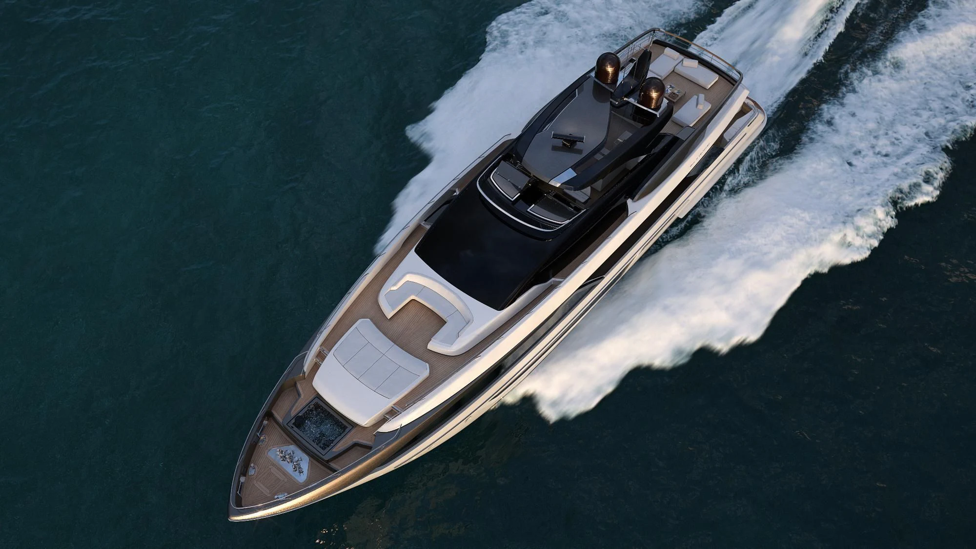 a boat on the water aboard FATIMA Yacht for Sale