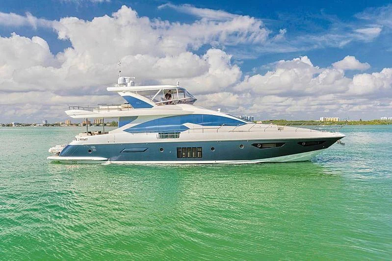 a boat in the water aboard PARALLAX Yacht for Sale