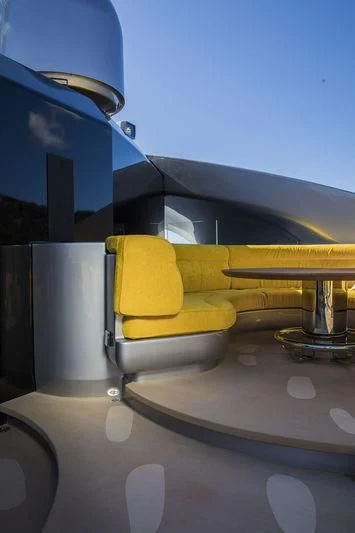 a machine with a yellow handle aboard AVIVA Yacht for Sale