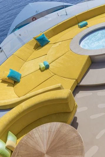 a boat on the water aboard AVIVA Yacht for Sale