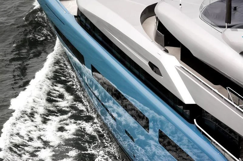 a boat on the water aboard AVIVA Yacht for Sale
