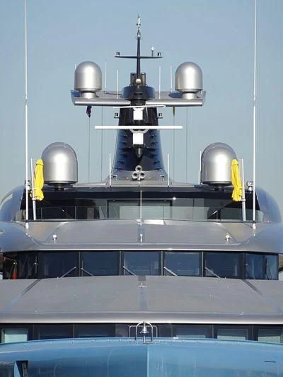 a group of light bulbs aboard AVIVA Yacht for Sale