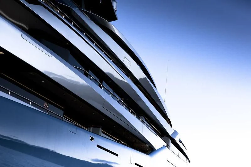 a close-up of a building aboard AVIVA Yacht for Sale