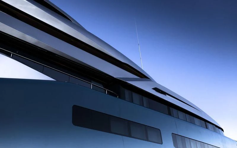 a close-up of a building aboard AVIVA Yacht for Sale