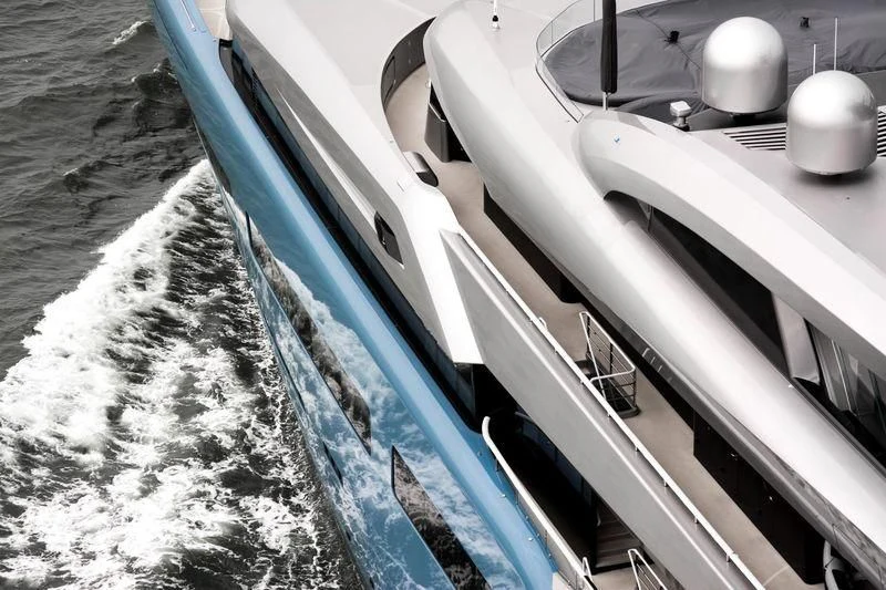 a boat on the water aboard AVIVA Yacht for Sale