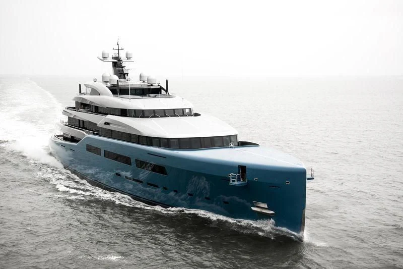 a boat on the water aboard AVIVA Yacht for Sale