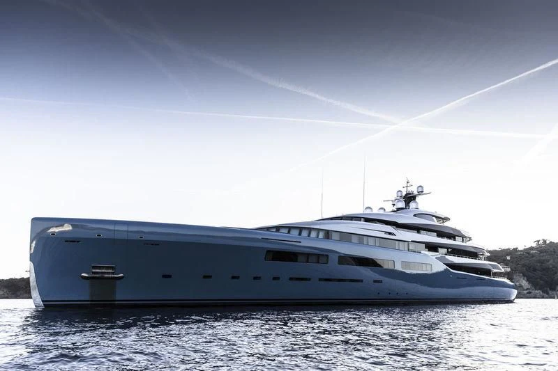 a boat on the water aboard AVIVA Yacht for Sale