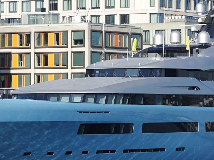 a boat on the water aboard AVIVA Yacht for Sale