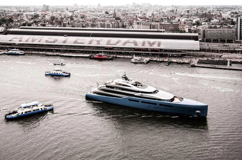 boats on the water aboard AVIVA Yacht for Sale