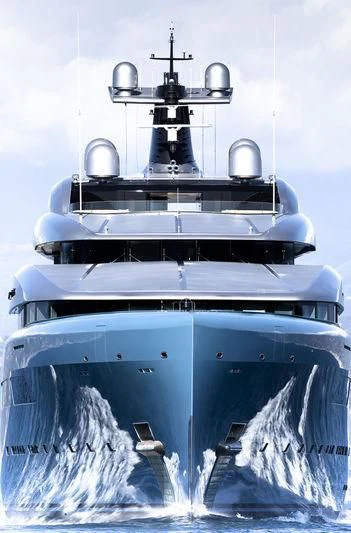 a large boat on water aboard AVIVA Yacht for Sale