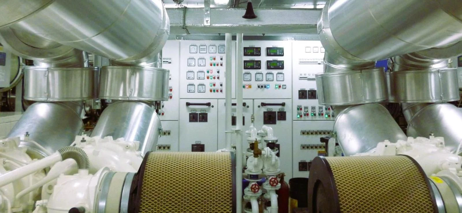 a large kitchen with a large stainless steel stove aboard AETEA Yacht for Sale