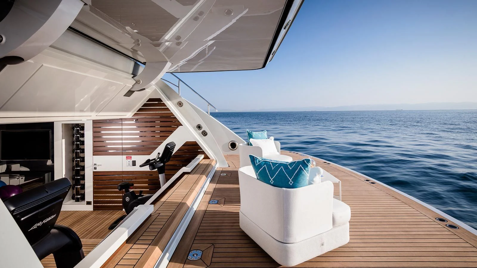 a boat on the water aboard RASHA Yacht for Sale