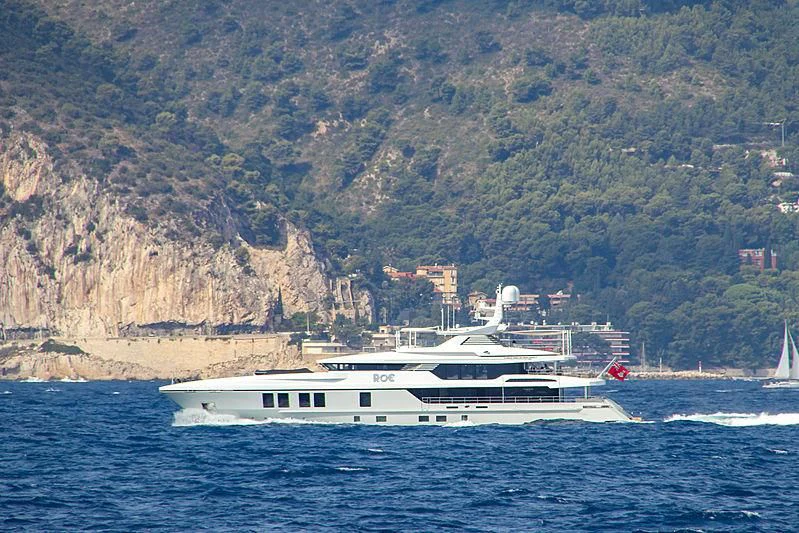 a boat on the water aboard RASHA Yacht for Sale