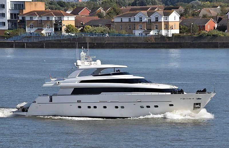 a white yacht on the water aboard KOKORO A Yacht for Sale